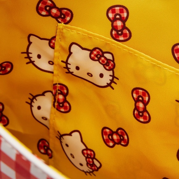 Loungefly Sanrio Hello Kitty Gingham Cosplay Crossbody Bag and Matching Wallet - Picture 5 of 8